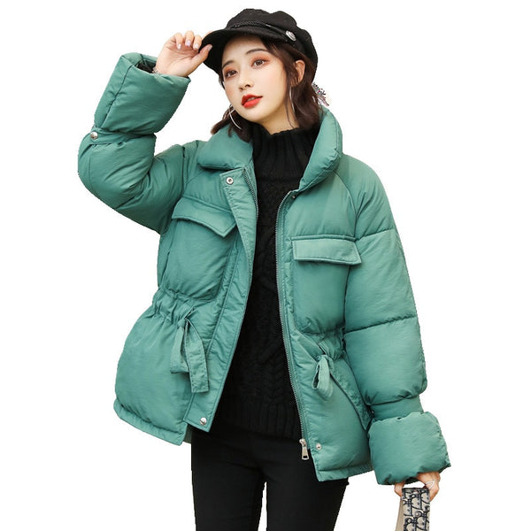 Women Jackets parka Winter short generation jacket waist