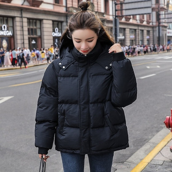 Winter Hooded Down Parka Coat Women