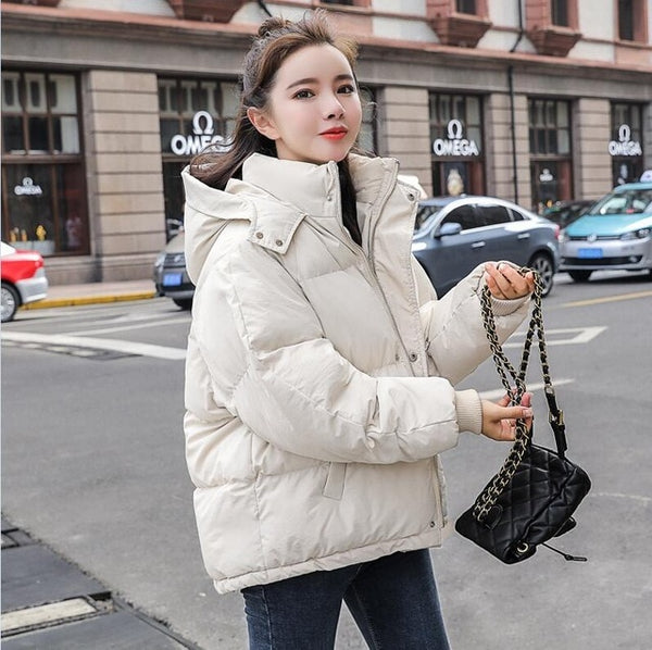 Winter Hooded Down Parka Coat Women