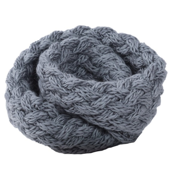 Winter Cable Ring Women Knitting Infinity Scarves