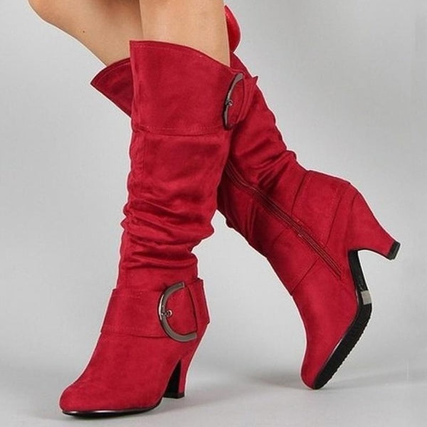 Women Knee High Boots Sexy Spike Heels