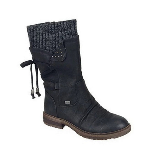 Women Boots winter Flat Heel Boot