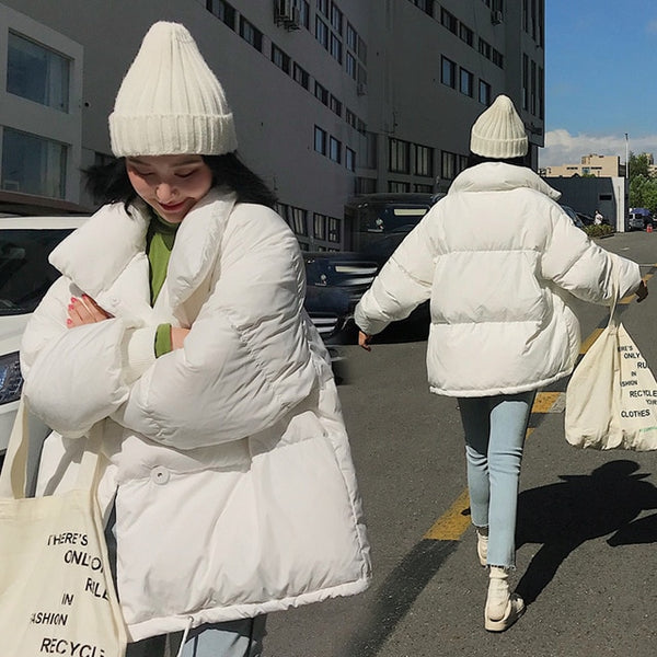 Winter Women Parkas Down Cotton Padded Jacket