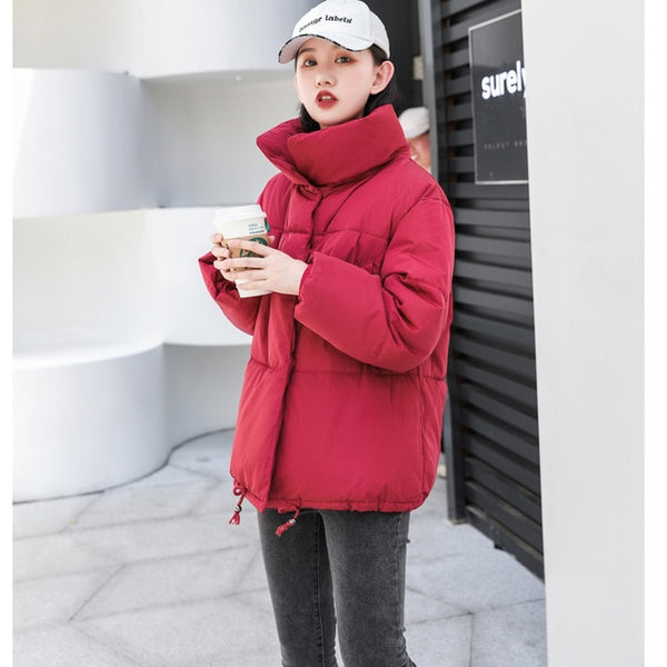 Winter Women Parkas Down Cotton Padded Jacket