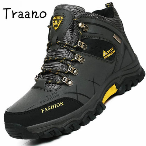 Winter Boots Leather Casual Travel Men