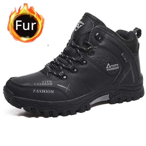 Winter Boots Leather Casual Travel Men