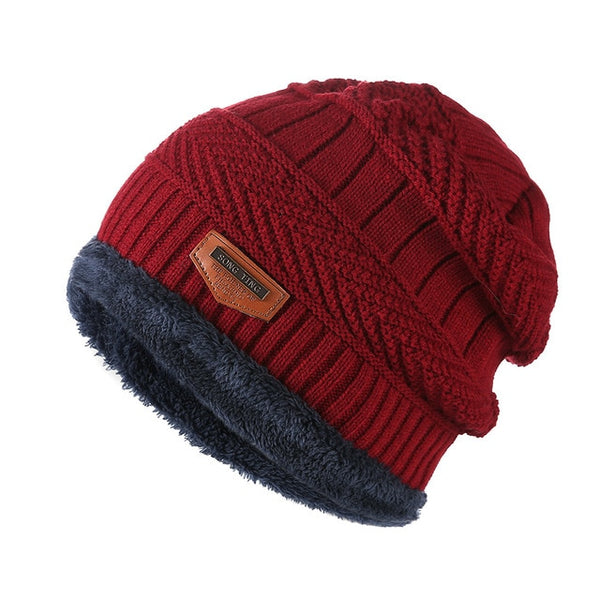 Men Winter Beanies Knitted Caps