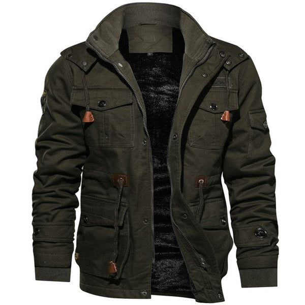 Jacket Men Thick Warm Military Bomber Tactical