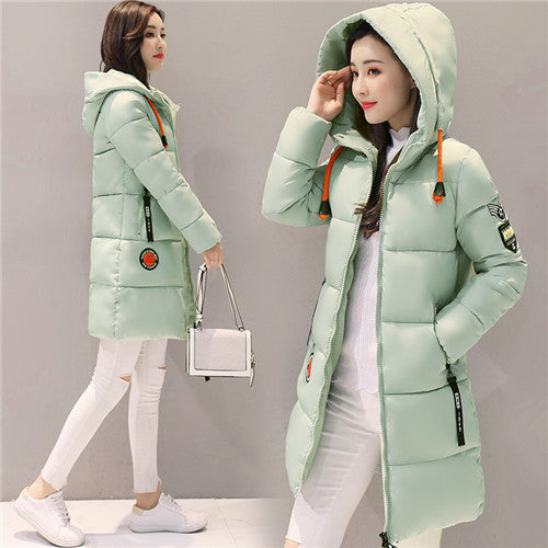 Parka Women Winter Coats Long Cotton Casual Fur Hooded