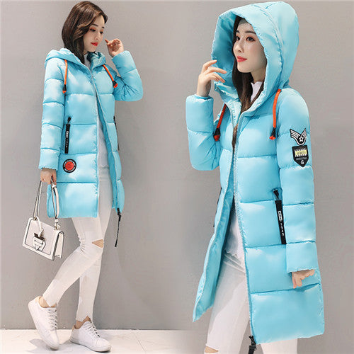 Parka Women Winter Coats Long Cotton Casual Fur Hooded