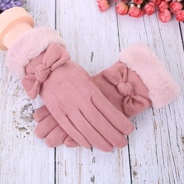 Women Glove Faux Suede Gloves Autumn And Winter