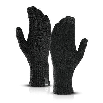 Men Thicken Knitted Gloves Phone Screen