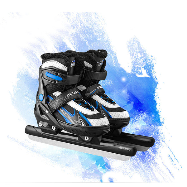 One Pair Teenagers Children Kids Winter Ice Skates