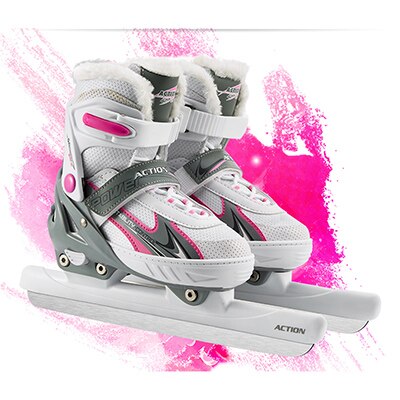 One Pair Teenagers Children Kids Winter Ice Skates