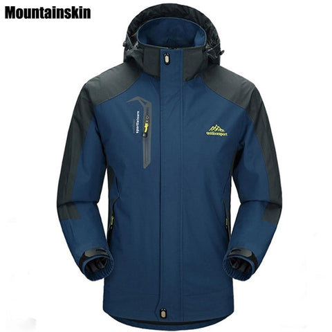 5XL Men's Jackets Waterproof Spring Hooded Coats