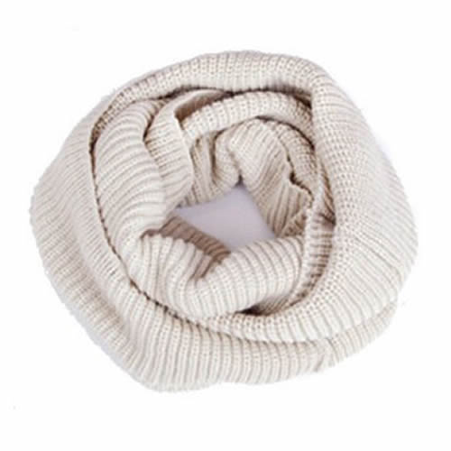 Winter Cable Ring Scarf Women Infinity Scarves