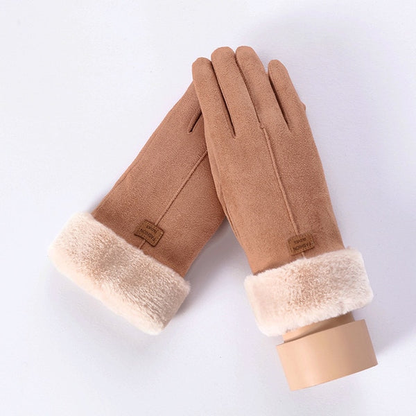 Winter Lace Warm Cashmere Three Ribs Cute Bear