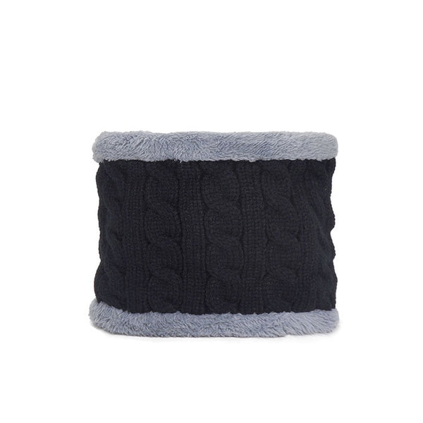 Gray Double-Layer Acrylic Velvet Beanie