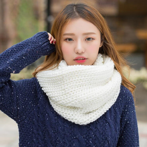 Unisex Winter scarf knitted Scarves Collar Neck