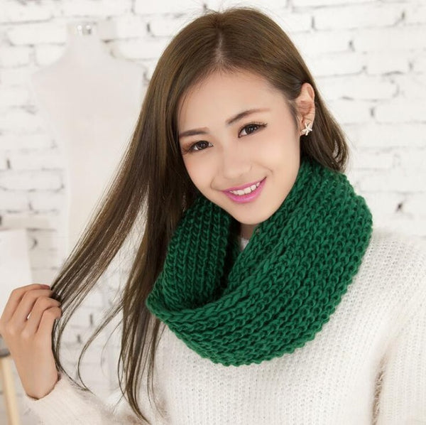 Unisex Winter scarf knitted Scarves Collar Neck