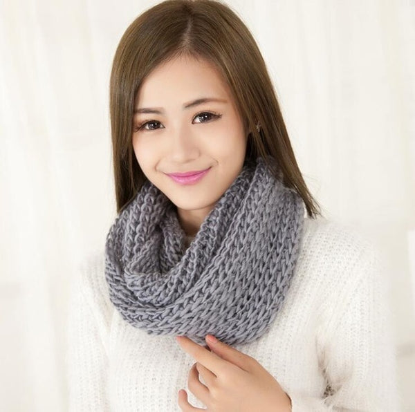 Unisex Winter scarf knitted Scarves Collar Neck