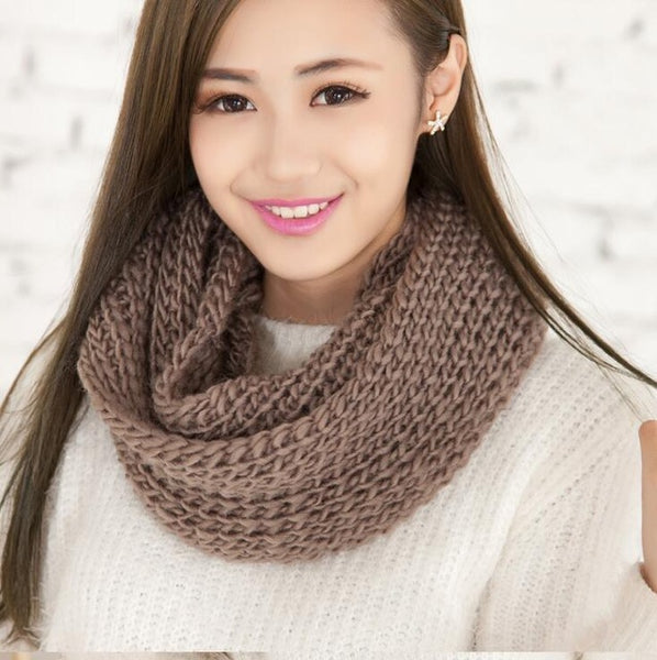 Unisex Winter scarf knitted Scarves Collar Neck